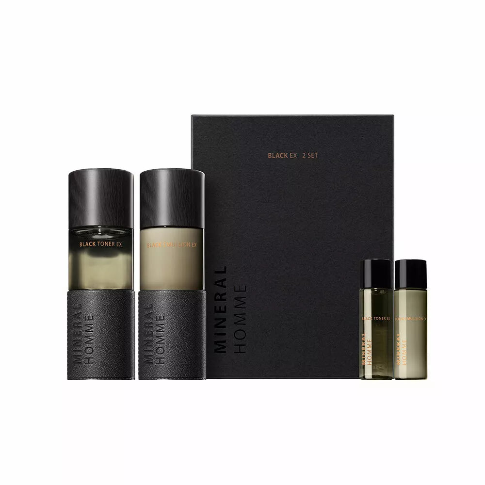 [THESAEM] Mineral Homme Black EX 2 Set - 1set (4 items) / Free Gift