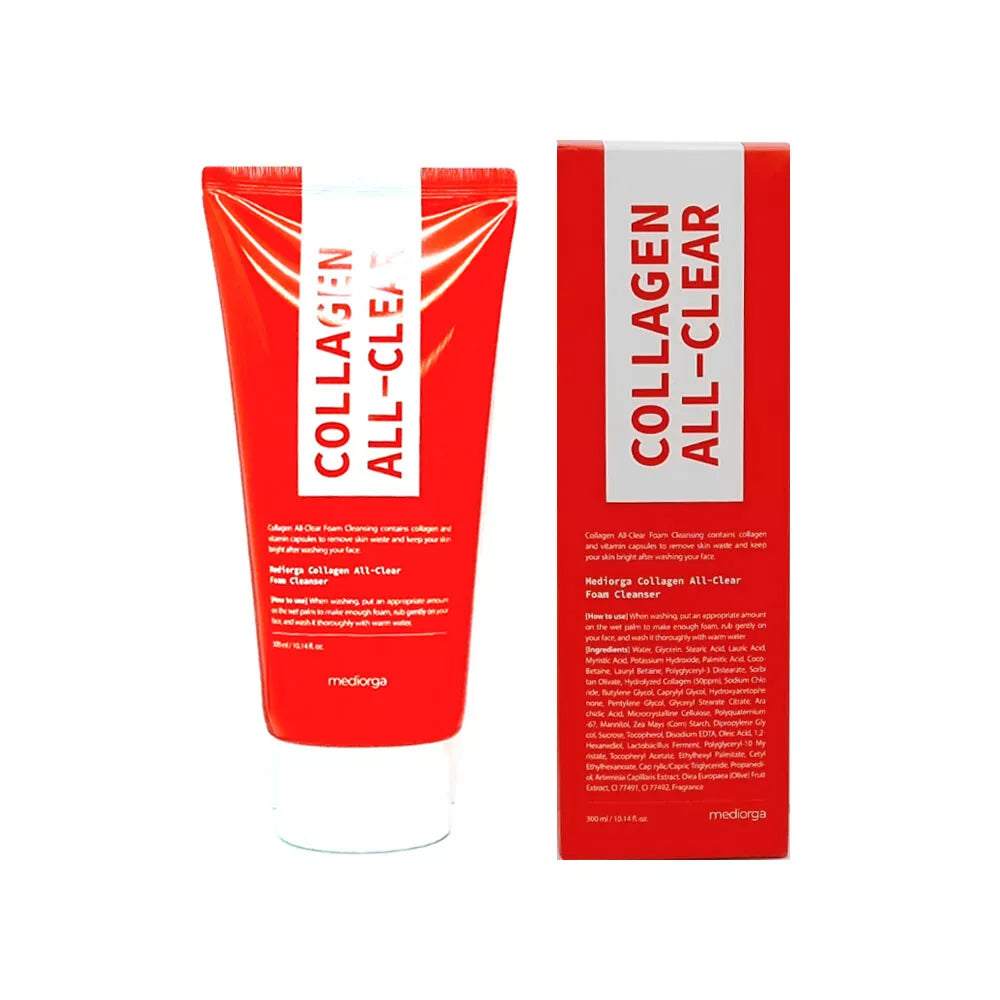 [MEDIORGA] Collagen All Clear Foam Cleanser - 300ml / Free Gift